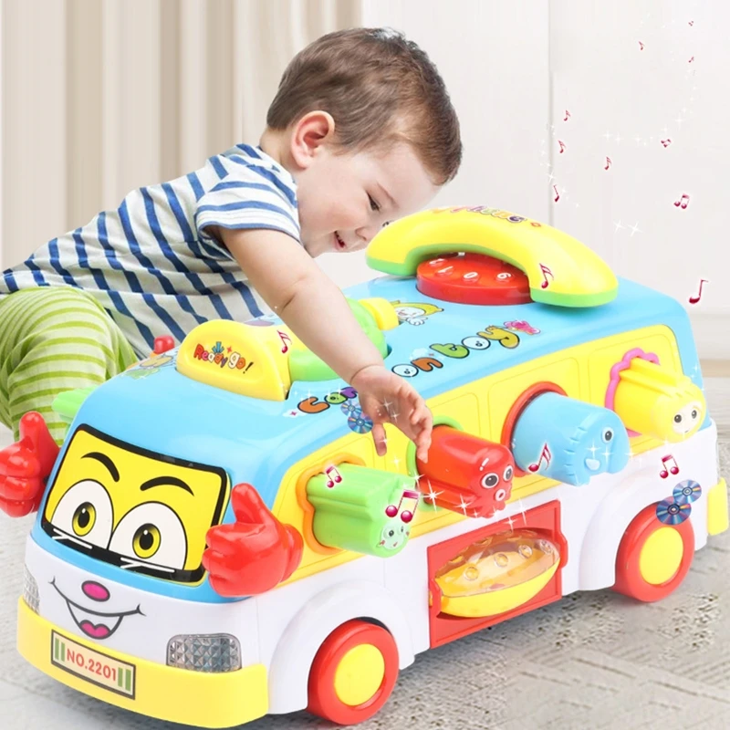 

Baby toy fun bus with music and light XX9E