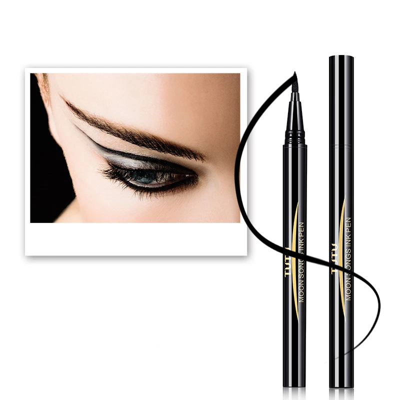 Туту черная жидкая подводка для глаз макияж Луна песни чернила Карандаш