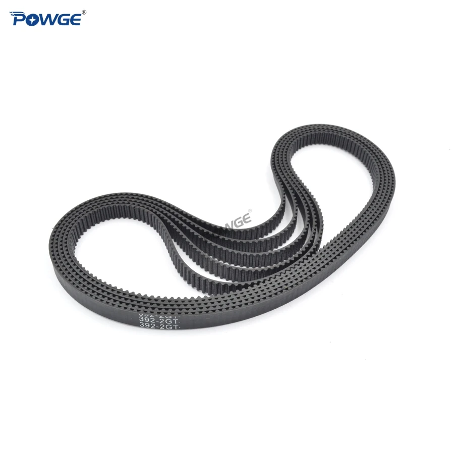 POWGE 2MGT 2 м 2GT синхронный ремень ГРМ длина шага 380/386/390/392/396 Ширина 3/6/9/15 мм зубов 190 193