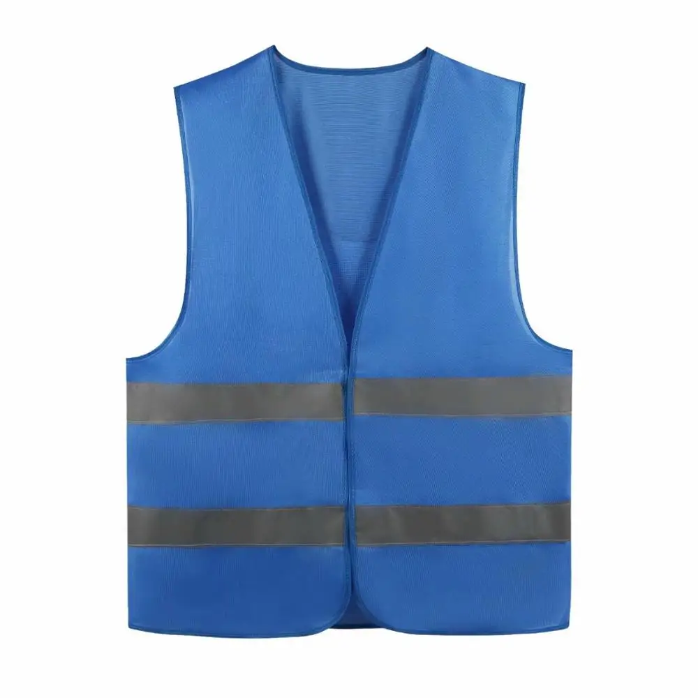 

Factory Price! 1 PCS Free Custom LOGO Reflective Safety Vest High visibility Construction work uniforms logo printing