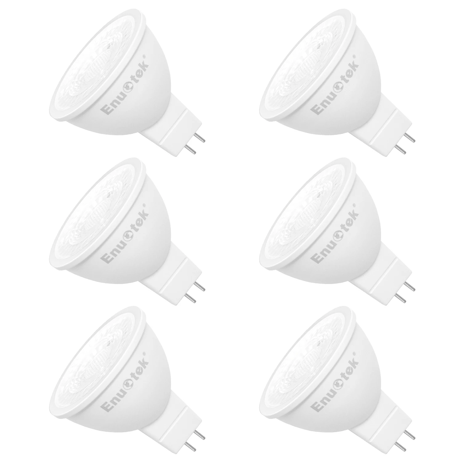 

7W MR16 LED Spot Light Replace 60W Halogen Light Bulb 38° Cool White 5000K 12V DC for LED Downlights Track Lamp 6 Pack