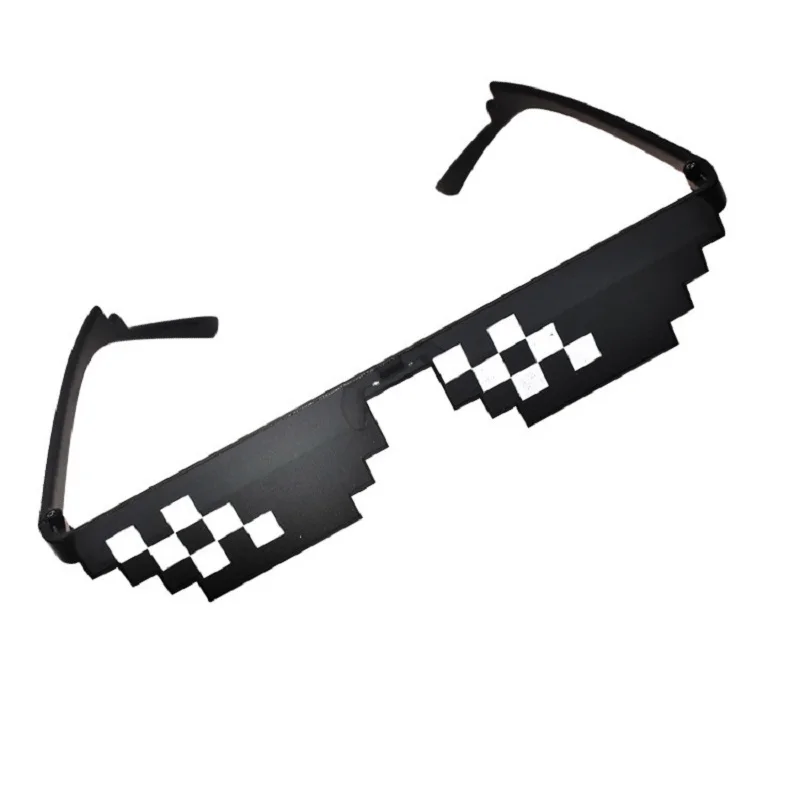 2020 Retro Glasses 8 Bit MLG Pixelated Sunglasses Men's Women's Clothing Brand Thug Life Party Mosaic UV400 |