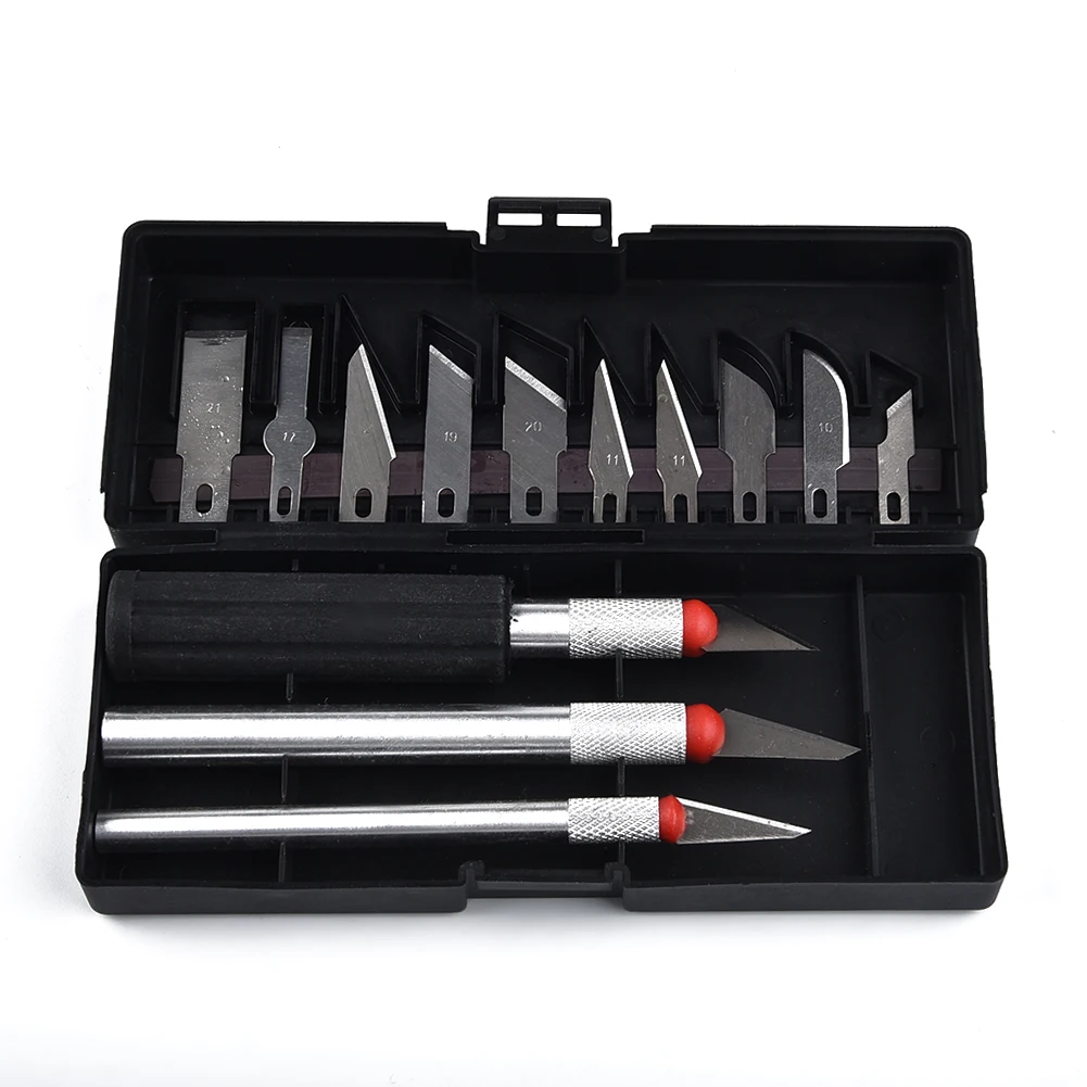 

13pcs Cutter Set Precision Hand Carving Arts & Craft Handle Multi functional