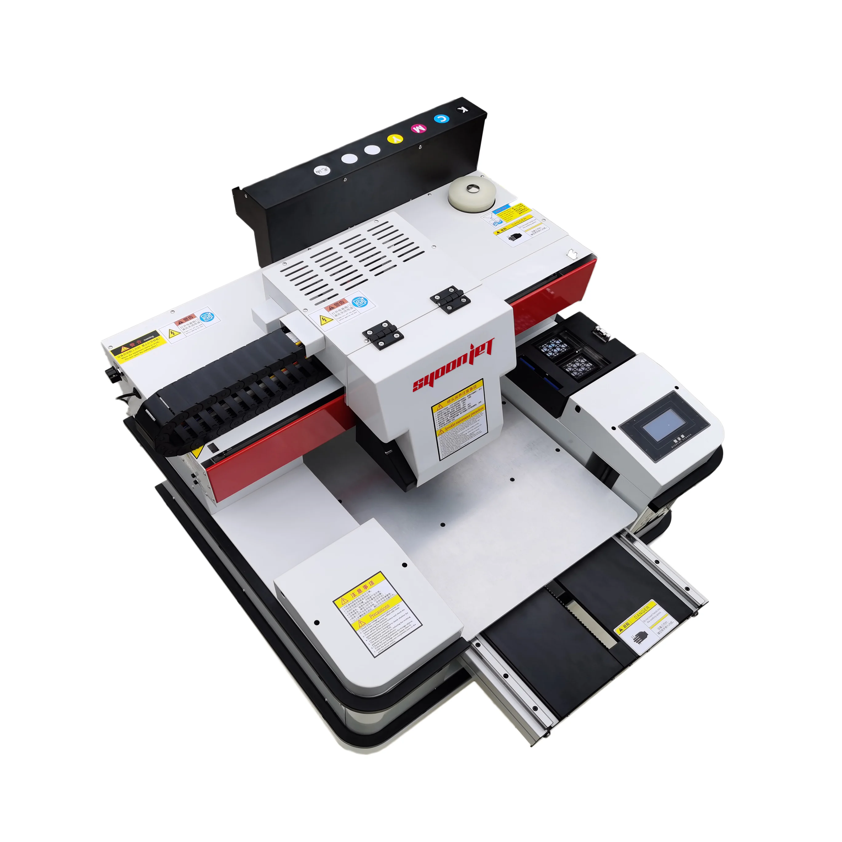 2020 Dual xp600 head 3360 UV syoonjet UV Flatbed printer with Touch screen &White ink circulation