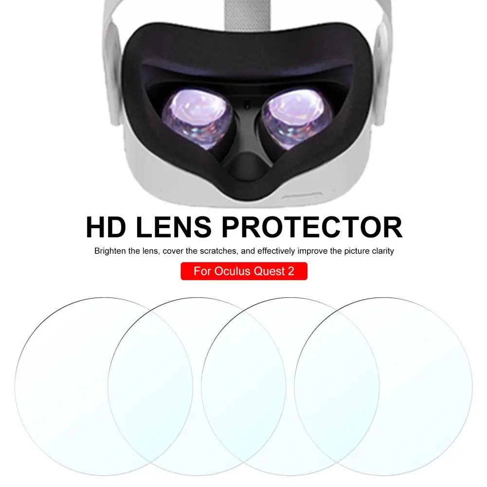 Защитная пленка для объектива VR Пыленепроницаемая 4 шт TPU Oculus Quest 2 очки против