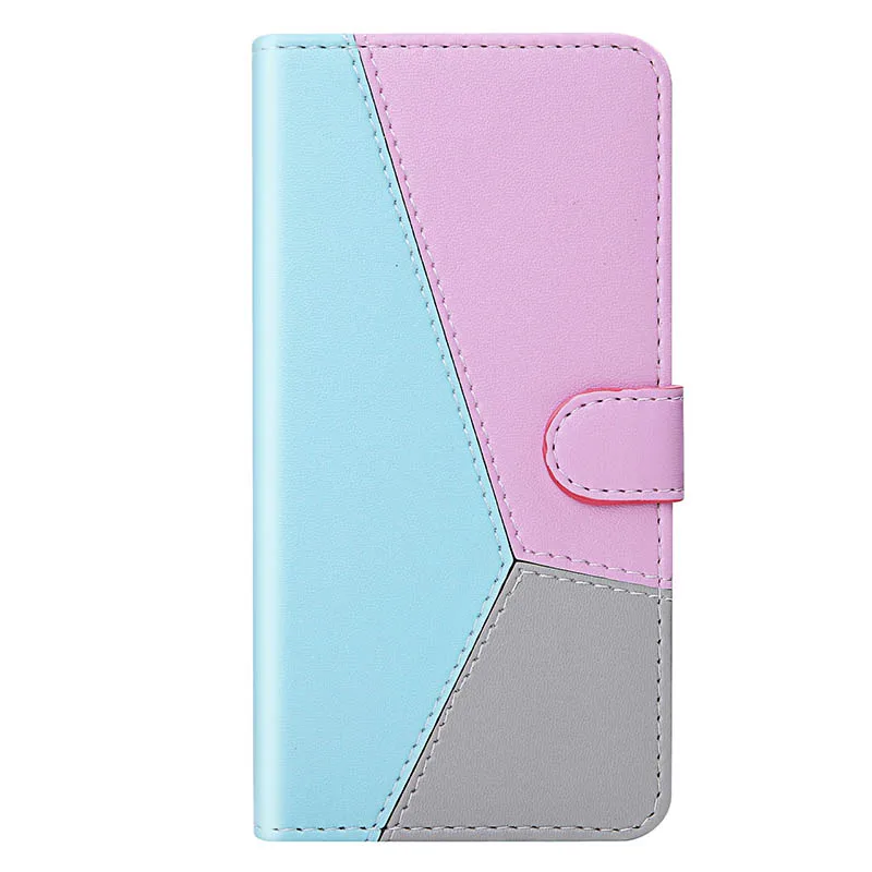 Blue Три Цвета флип-чехол для Samsung Galaxy J3 6 J5 Pro J7 J730 J530 J510 J330F J320 J2 Prime Grand Prime G530 J6 с функцией подставки - Цвет: Blue