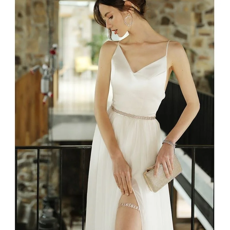 Свадебный пояс JLZXSY с кристаллами из розового золота для невесты свадебного