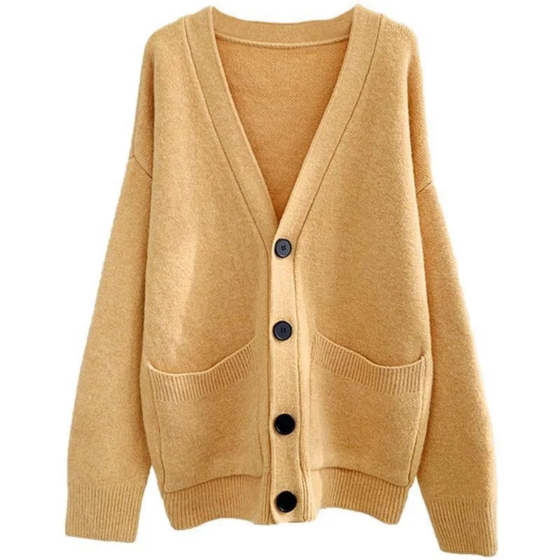 Женский вязаный свитер осенний уютный синий красный бежевый на пуговицах