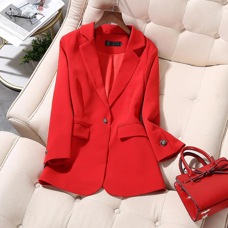 

Женский двубортный Блейзер, свободный пиджак большого размера с длинным рукавом, Официальный женский костюм, 2021