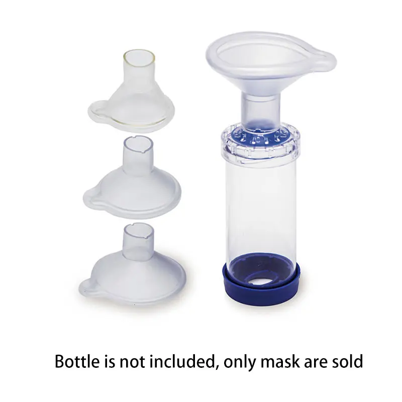Veterinary Animals Aerosol Chamber Mask Medical Pet Asthma Inhaler Spacer PVC Mask,Bottle Is Not Included,Only Mask Are Sold