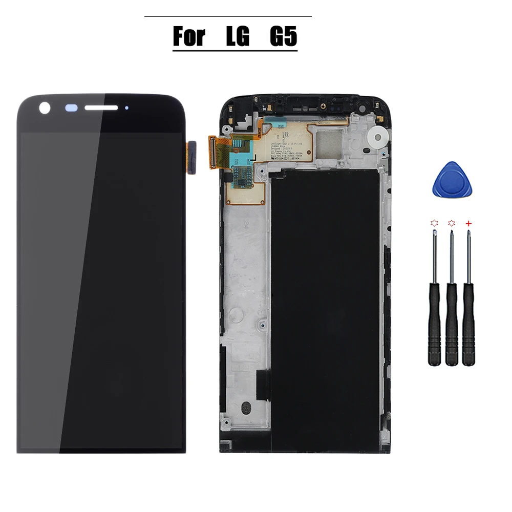 Дисплей для LG G5 H850 H840 H860 с сенсорным экраном дигитайзер в сборе рамкой запасные