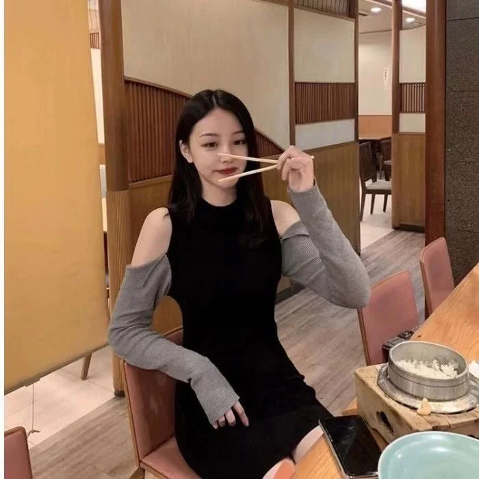 

Very Fairy Mori Style Mid-Length Sweater Female Fall and Winter Outer Wear