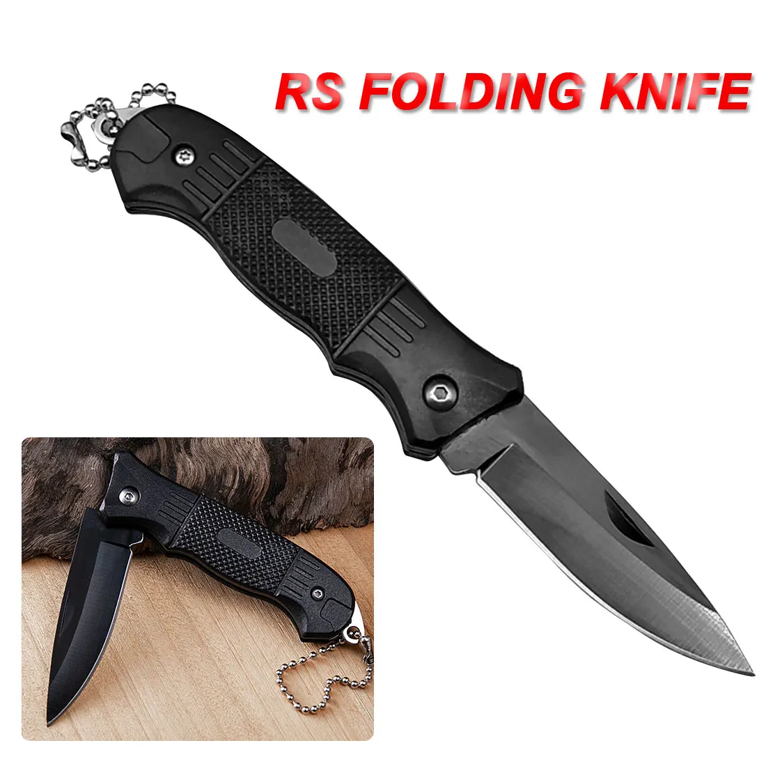

RS jackknife tactical survival knife hunting camp EDC multi-hardness 3Cr13 military survival outdoor knife