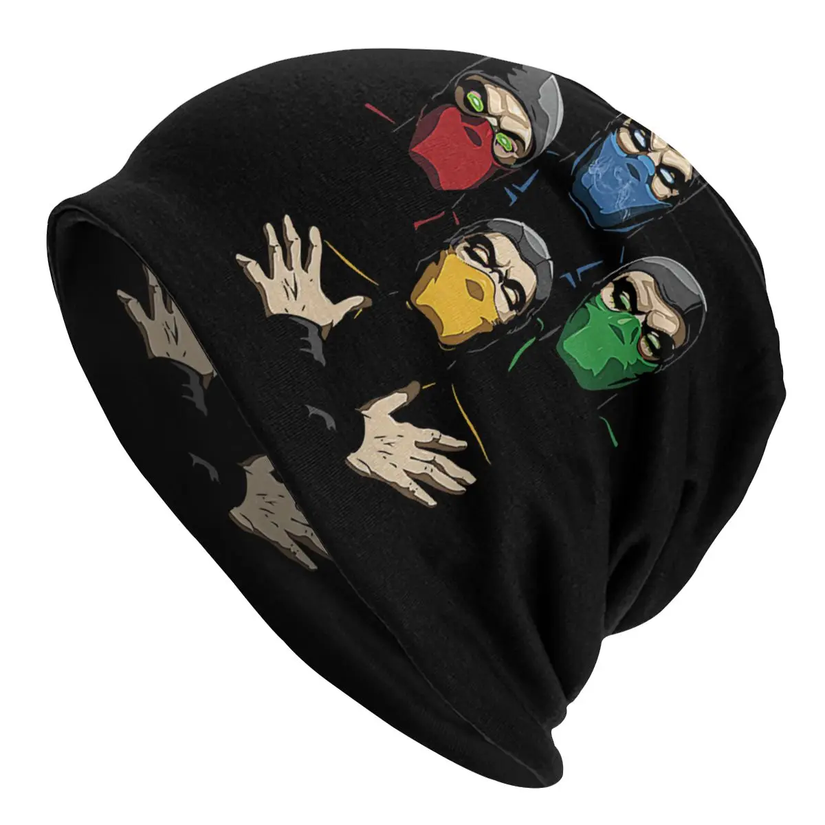 

Mortal Kombat Rhapsody Skullies Beanies Hats Casual Autumn Winter Street Men Women Caps Adult Summer Warm Bonnet Knit Hat