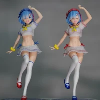 anime re life in a different world from zero figures cute girl 23cm rem sailor suit series model toy desktop ornaments gift