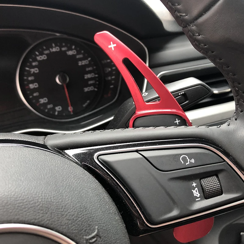 

Из 2 предметов для Audi Новый A3 A4L A6L Q3 Q5 алюминиевый сплав Руль весло переключения аксессуары для автомобильного интерьера