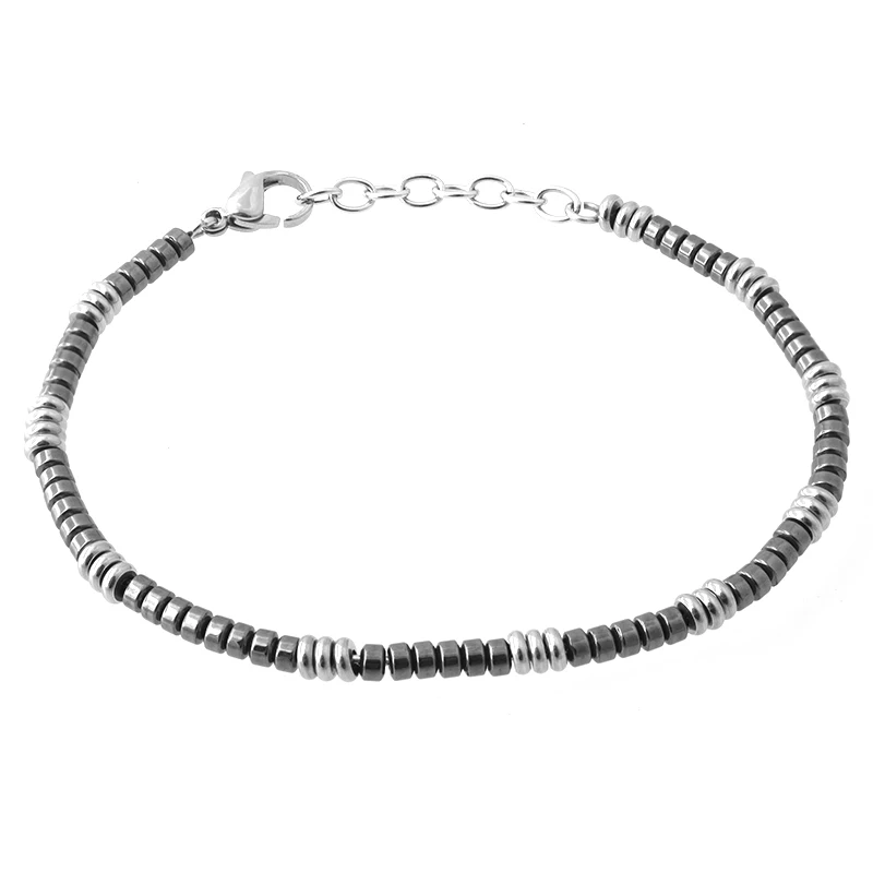 Мужские ювелирные изделия стальной мужской браслет регулируемые модные Гематит