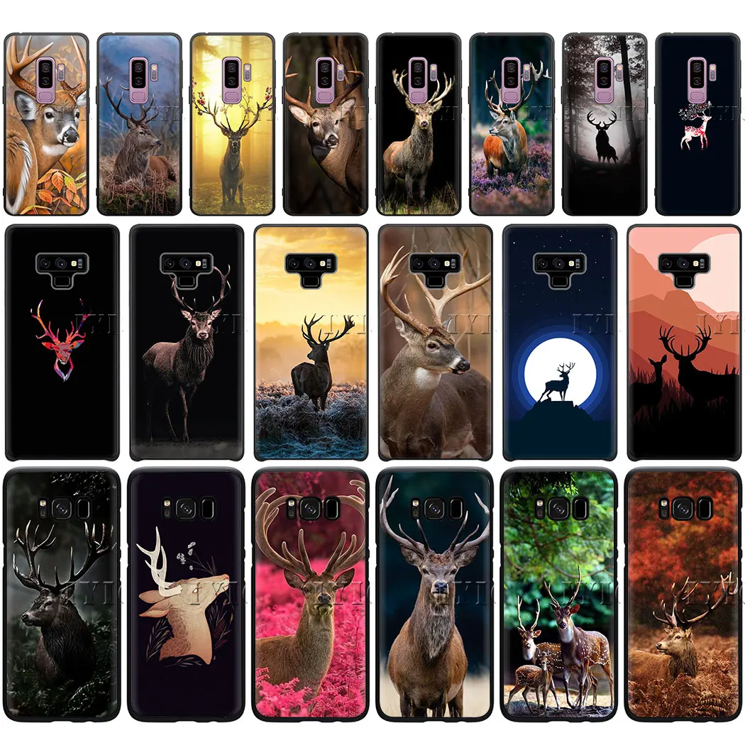 Мягкий силиконовый чехол для телефона с оленем быком samsung S10 S9 S8 Plus S7 S6 Edge S10e J4 2018 |