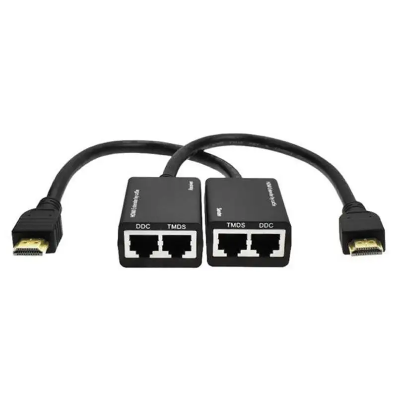 

1 пара высококачественных HDMI по RJ45 CAT5e CAT6 UTP LAN Ethernet удлинитель Ретранслятор 1080P 3D до футов отправитель и приемник