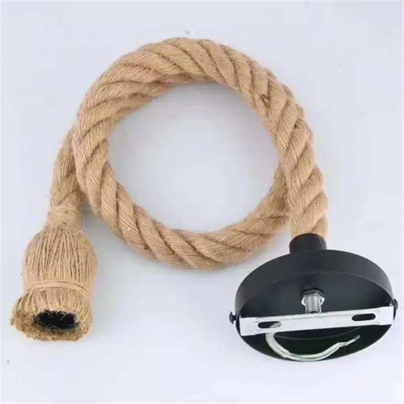 1 шт. креативная люстра из пеньковой веревки винтажный магазин декоративный