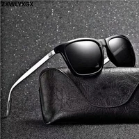 zxwlyxgx brand unisex retro aluminumtr90 women sunglasses men polarized lens vintage eyewear accessories sun glasses oculos