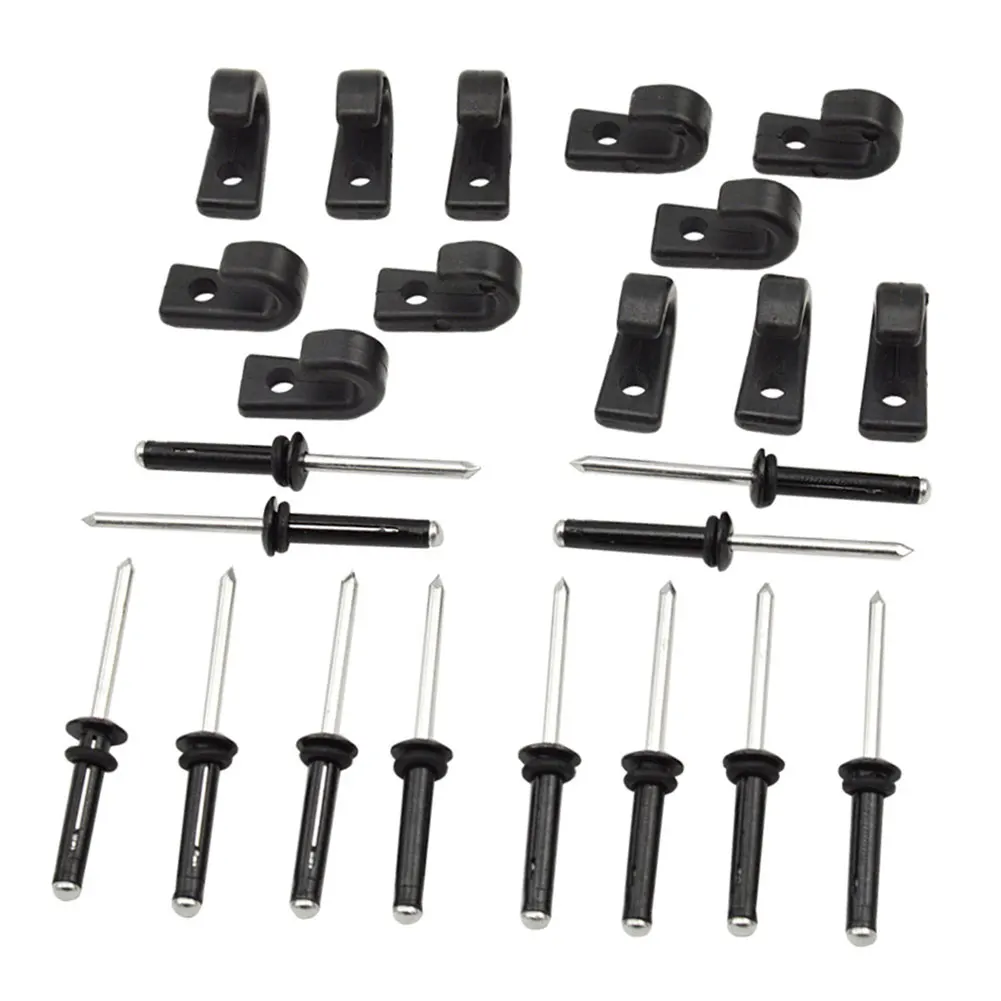 

J Shape Hook Durable Plastic J Shape Screws Lashing Hook J-Hooks Tie Down Hook For Kayaks Canoes Rowing Boats Accessories