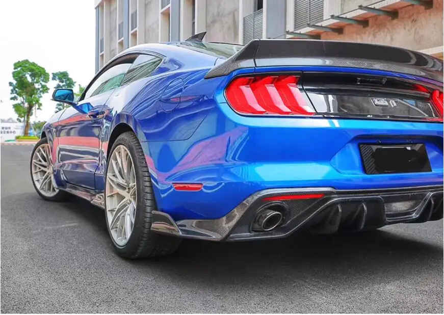 Боковая юбка боди Потяните модифицированный Карбон волокно для Ford Mustang 2015 2016 2017