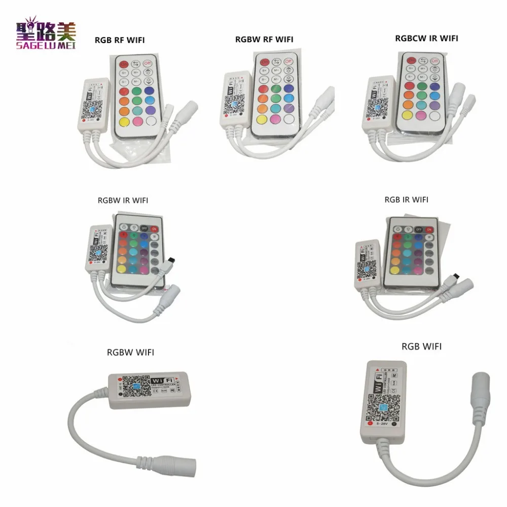 Magic Home DC5V 12V 24V Bluetooth Беспроводной контроллер Wi Fi RGB/RGBW ИК RF светодиодный для 5050 WS2811