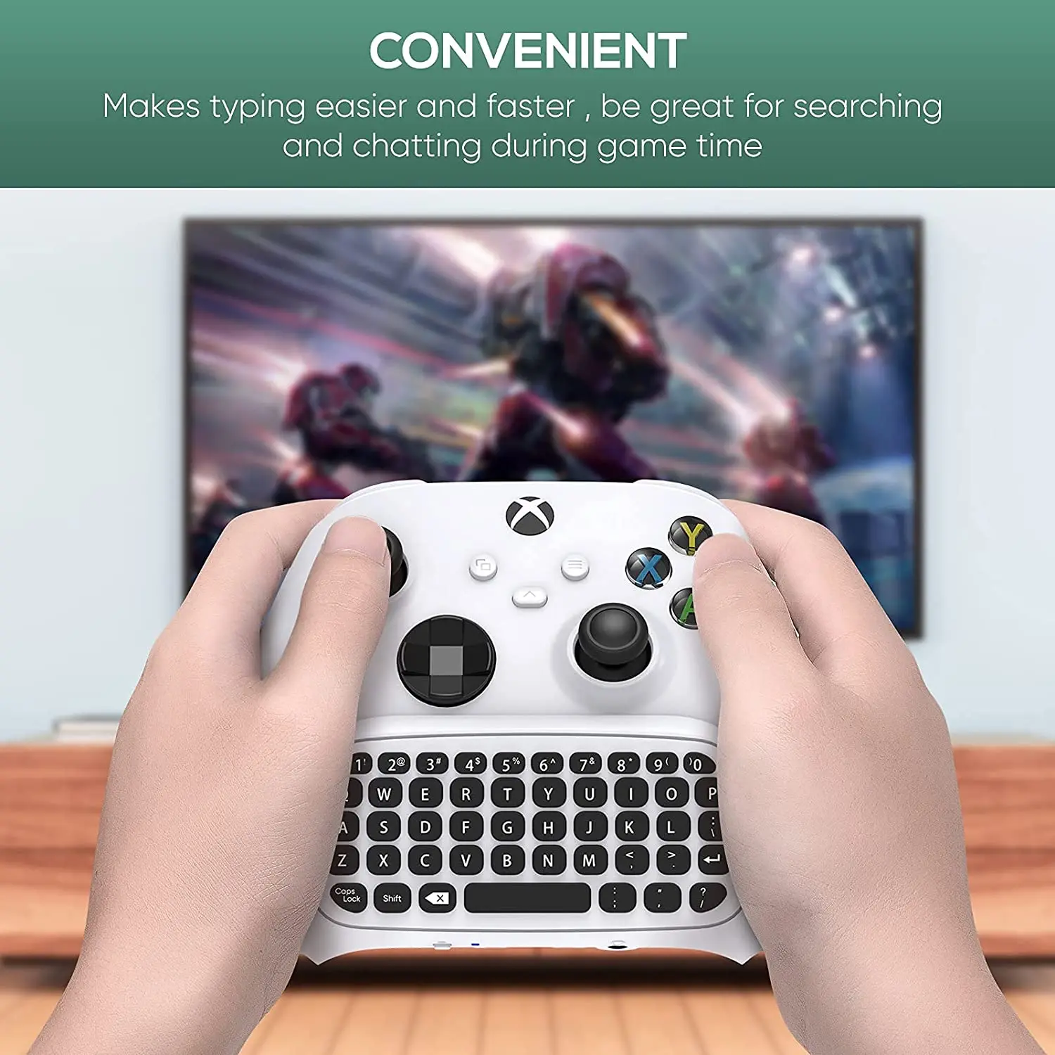 Контроллер клавиатура с аудио для Xbox Series X/S One S беспроводной 2 4G USB геймпад чатная