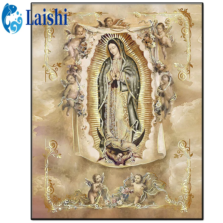 

5D Diy Religious Art, Our Lady of Guadalupe, Mexico Diamond Painting Full Square/Round Diamond HD Quality Handmade Products