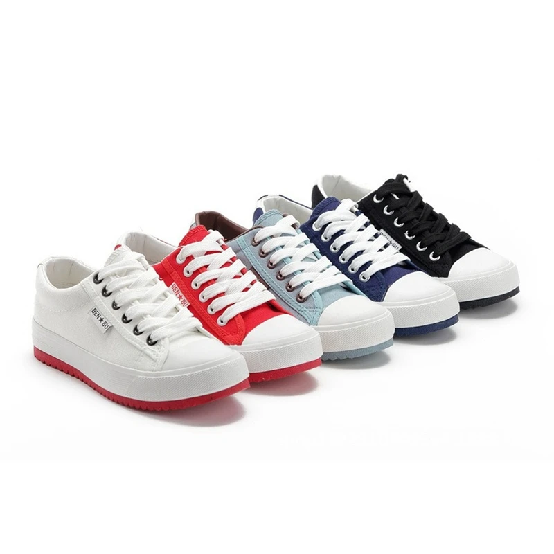 

Женские парусиновые кроссовки LEOSOXS, дышащие, белые, на плоской подошве, повседневные, вулканизированные, 2021