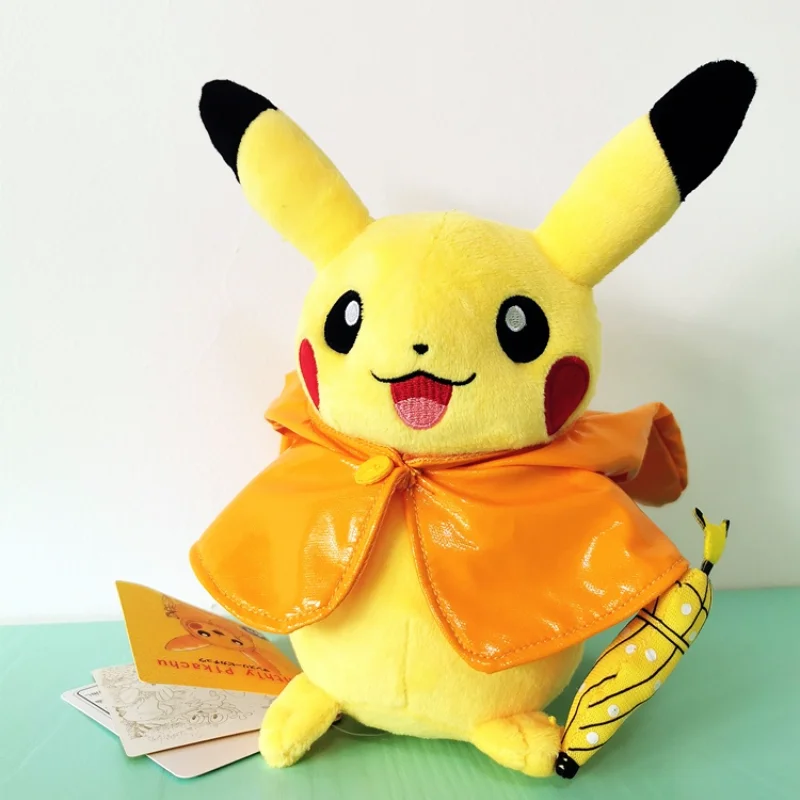 

Hobbies Stuffed Animals Plush Movies Pokemon Authentic 22cm Limited Edition Raincoat Pikachu Most Popular Toys for Children Gift