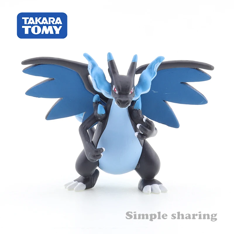 Takara Tomy Покемон Аниме Пикачу монклель MS-51 Mega Charizard X -EX фигурка Монстр Коллекция