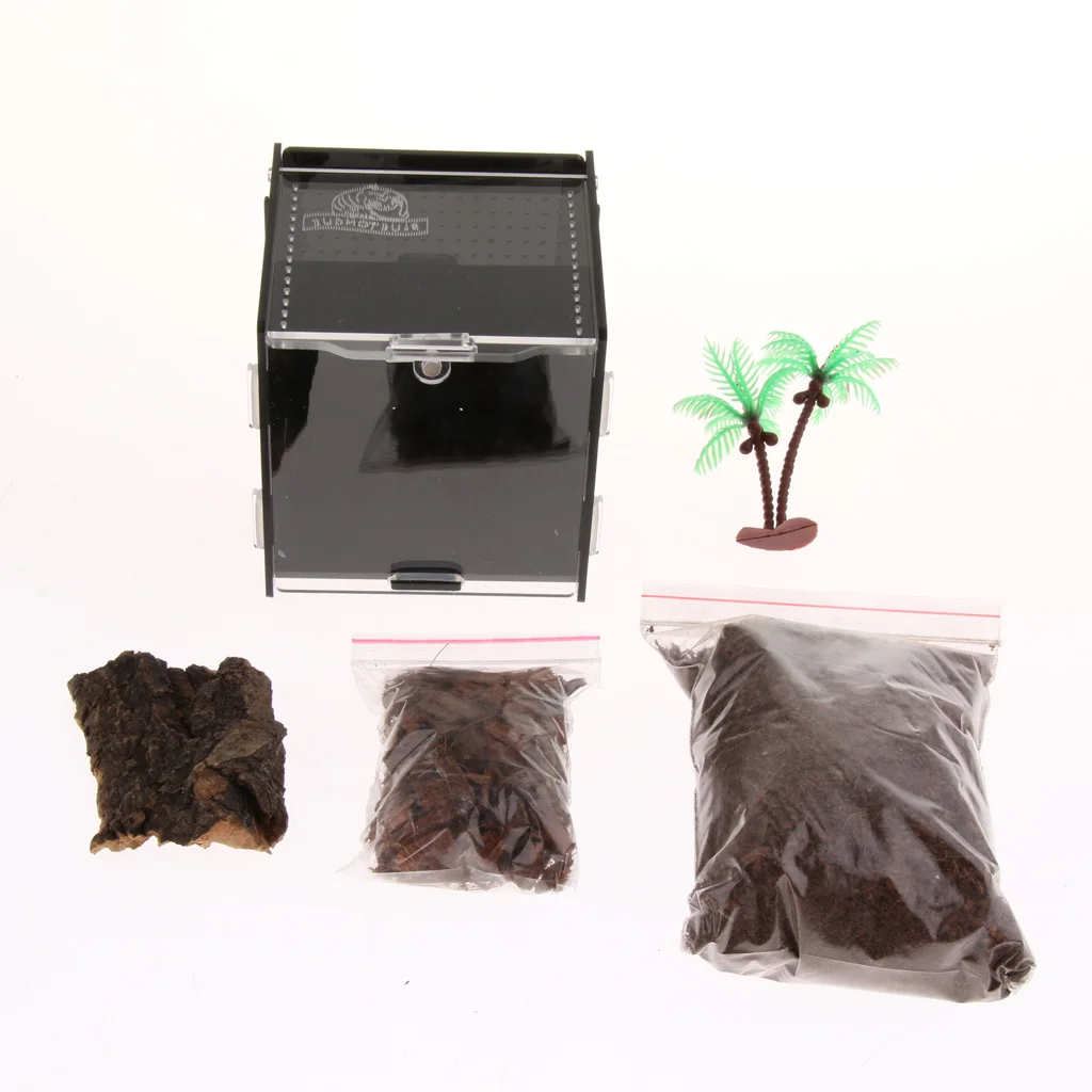 

Reptiles Tank Insect Spiders Lizard Breeding Box Terrariums Vivarium Cage Decor