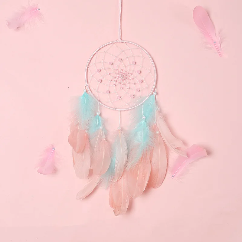 Ремесла ручной работы девушка сердце Ловец снов Перьевые Украшения украшение