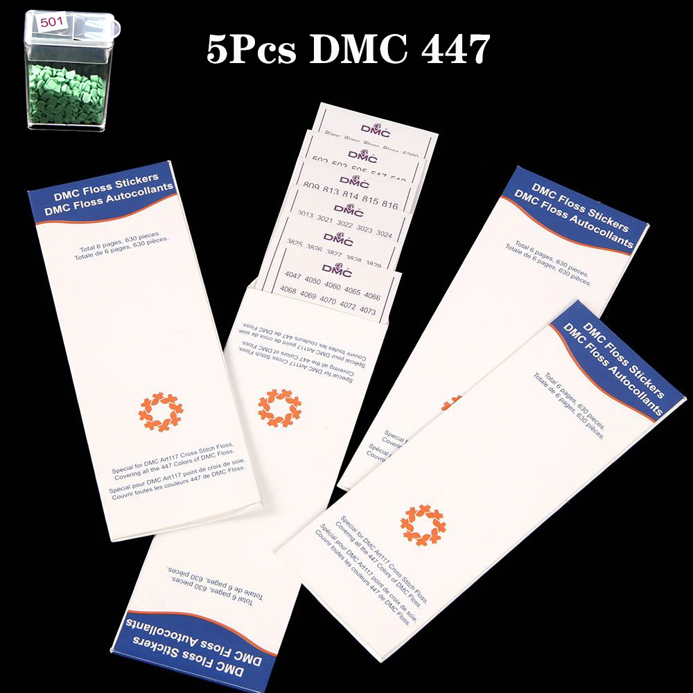 447 DMC-наклейка с номером для алмазного хранения этикеток наклеек алмазной вышивки