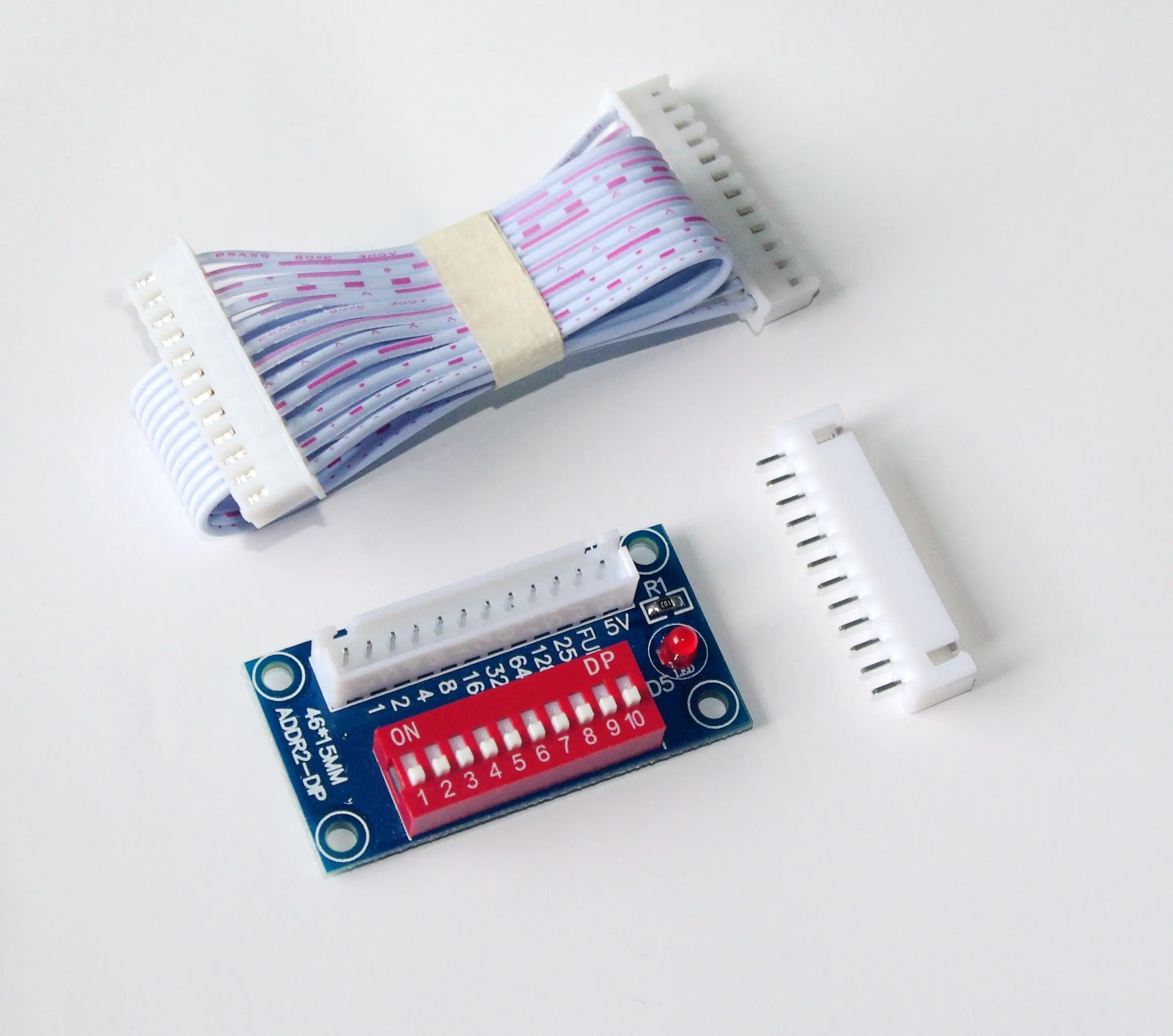 

DMX512 address writer accessory with 10 dip pins