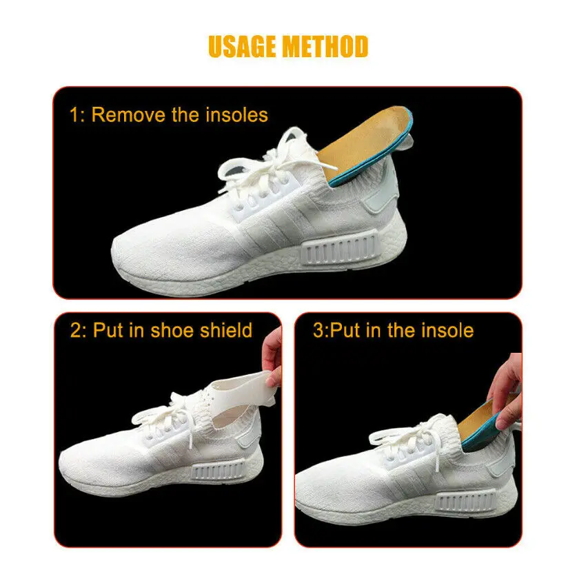 1 пара моющийся носок поддержка обуви защита кроссовок от складывания гибкая