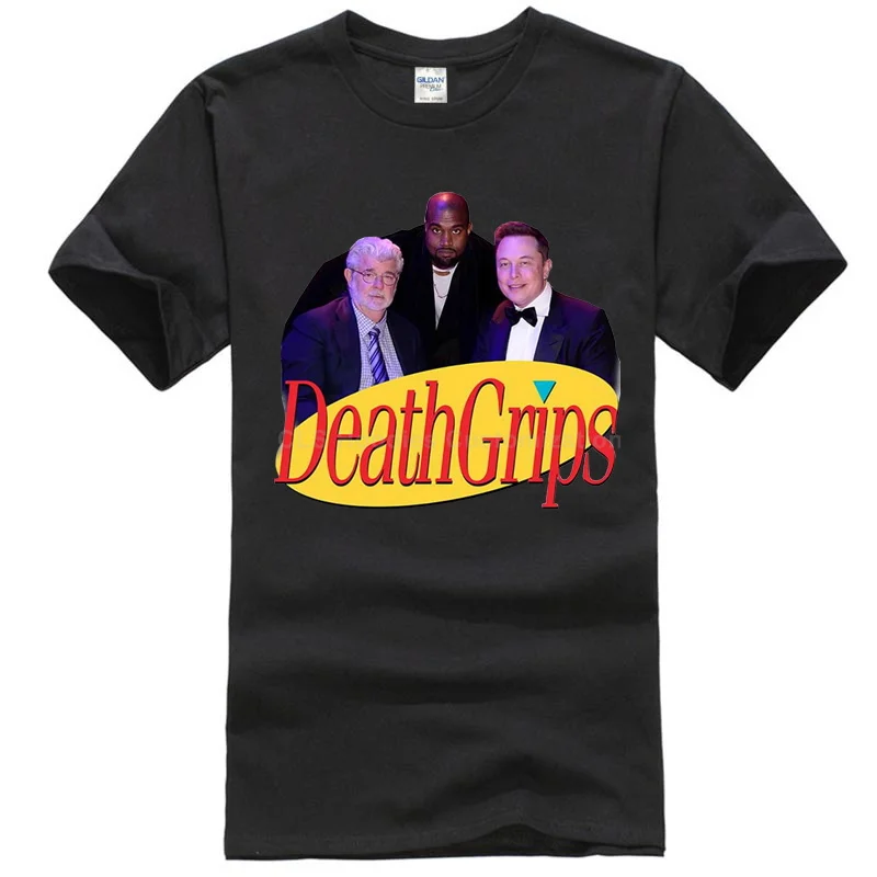 Men black Seinfeld Death Grips Футболка спортивная серая хлопковая Мужская US поставщик крутая Повседневная pride Футболка Мужская Унисекс модная футболка - Цвет: Men black