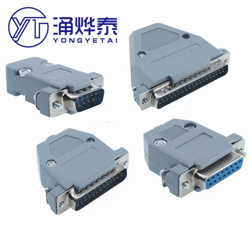 YYT 2 набор серийных пластиковых оболочек DB9 DB15 DB25 DB26 DB37 двухрядная сварочная