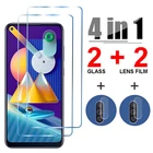 Закаленное стекло 4 в 1 для Samsung Galaxy A51 A71 A52 A72 A70, Защитное стекло для объектива камеры Samsung M21, M31, M51, M11