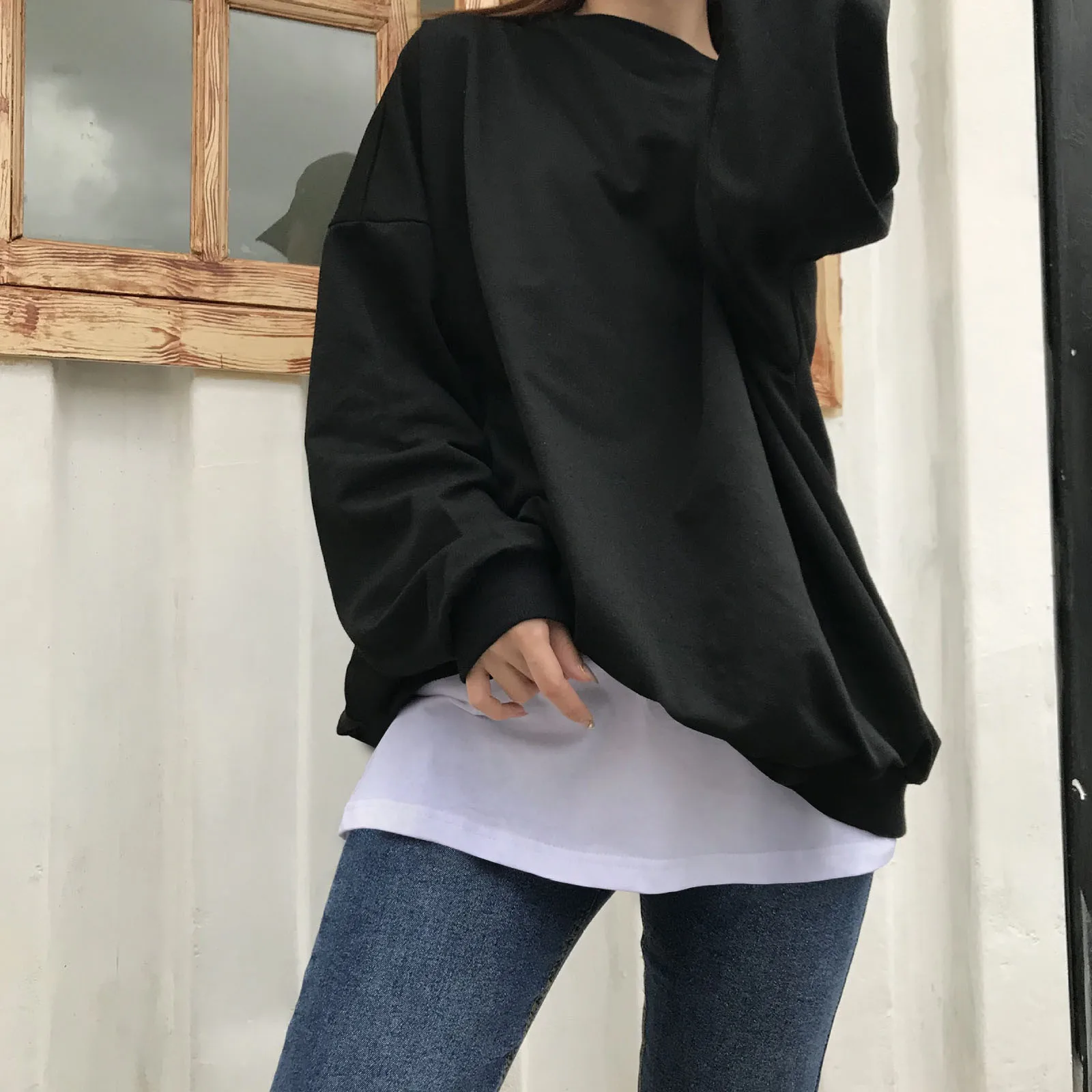 

2/3PCS Sweatshirt All-match Skirt Woman A-Line Short Skirt Detachable Decorative Waist Apron Streetwear Dance Mini Skirts#0205