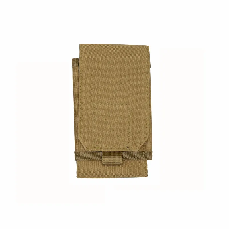 Khaki Camo Waist bag Tactical Phone Holder Sport Waist Belt Case Waterproof Nylon EDC Outdoor Camouflage Bag Hunting Bags in Backpack - Цвет: Khaki