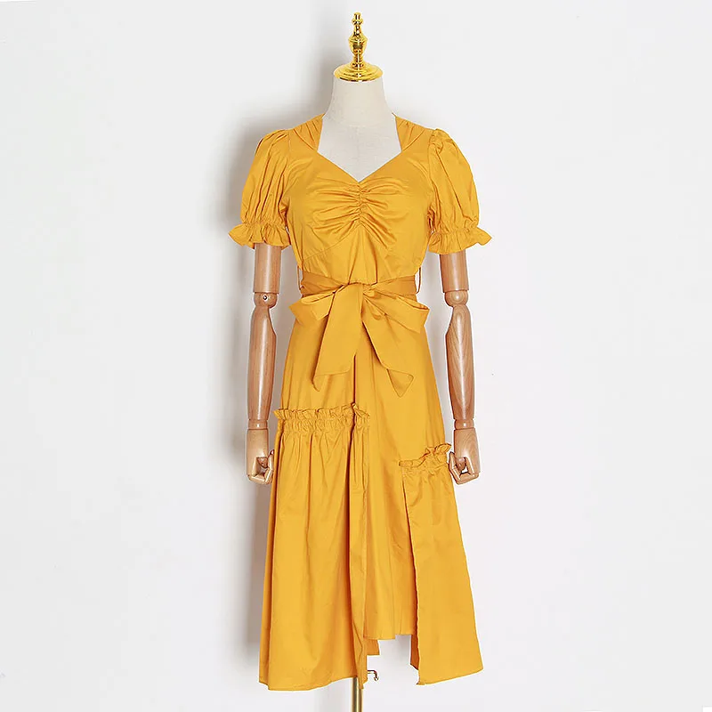 Женское платье-пачка CHICEVER платье средней длины на шнурках с треугольным вырезом