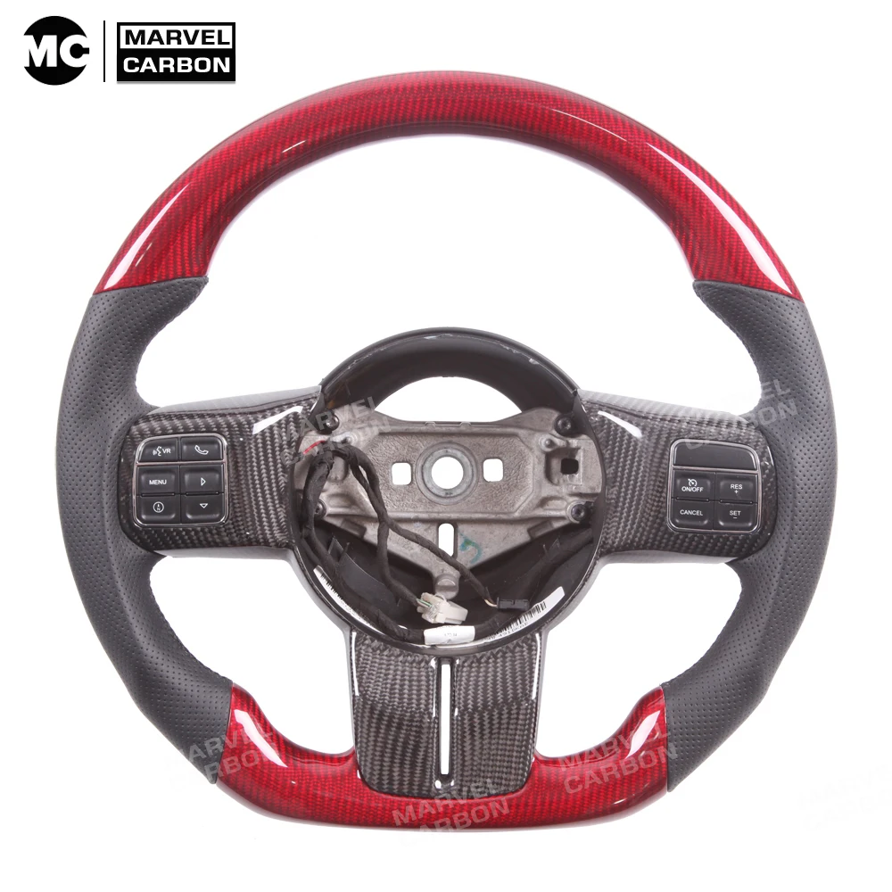 

100% натуральное углеродное волокно Рулевое колесо для Jeep Wrangler JK