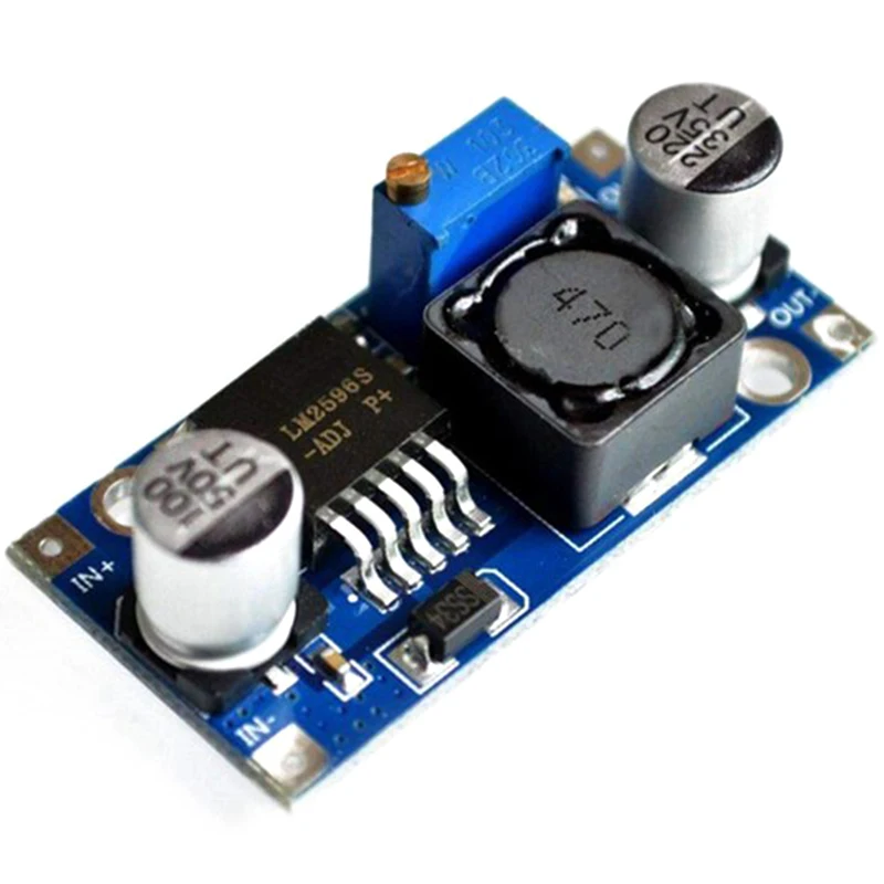 AAAE Top-DC-DC Step Down Buck Converter Module LM2596 3.2V-40V to 1.25V-35V Adjustable Power Voltage Regulator Step-Down Transfo |