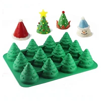 12 christmas tree silicone cake mold for chocolate mousse ice cream jello pudding dessert baking pan bakeware decorating tools