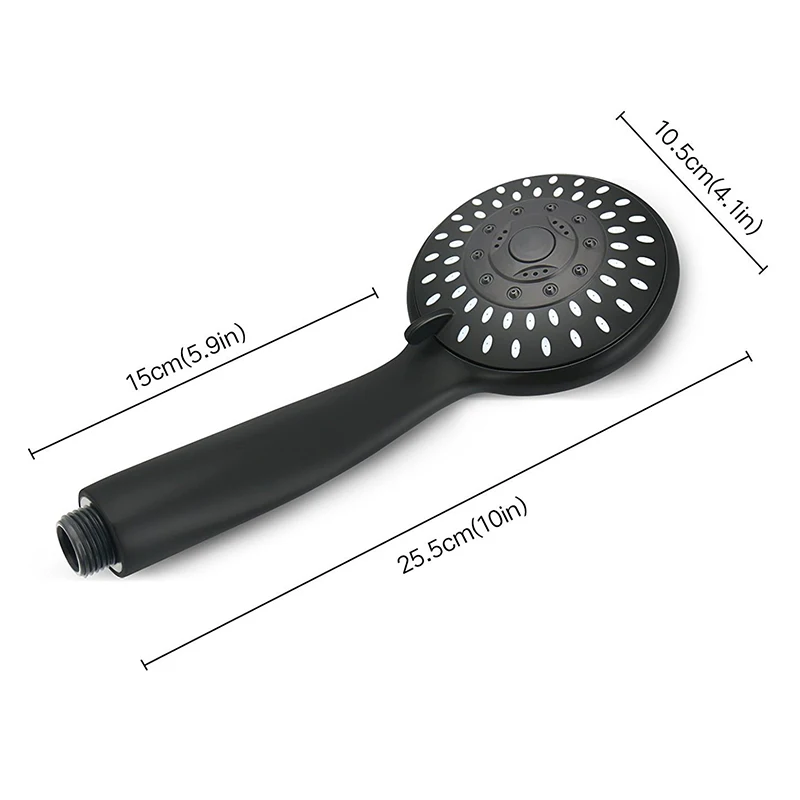 10*4 9 дюйма нержавеющая сталь высокое давление ручная душевая головка 3 функции