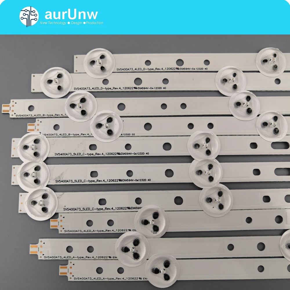

10 шт./компл. 40D1333B 40L1333B 40PFL3208T SVS400A73 SVS400A79 A B/ C/D/ABCDtype Светодиодные ленты для Samsug LTA400HM23 100% новый