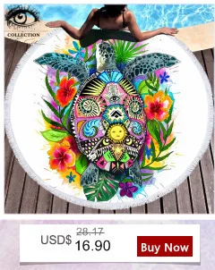 Черепаха жизнь от Пикси холодное искусство большое круглое пляжное полотенце черепаха микрофибра летнее одеяло с кисточкой Toalla богемный пляжный коврик